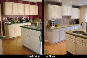 kitchen cabinets before & after